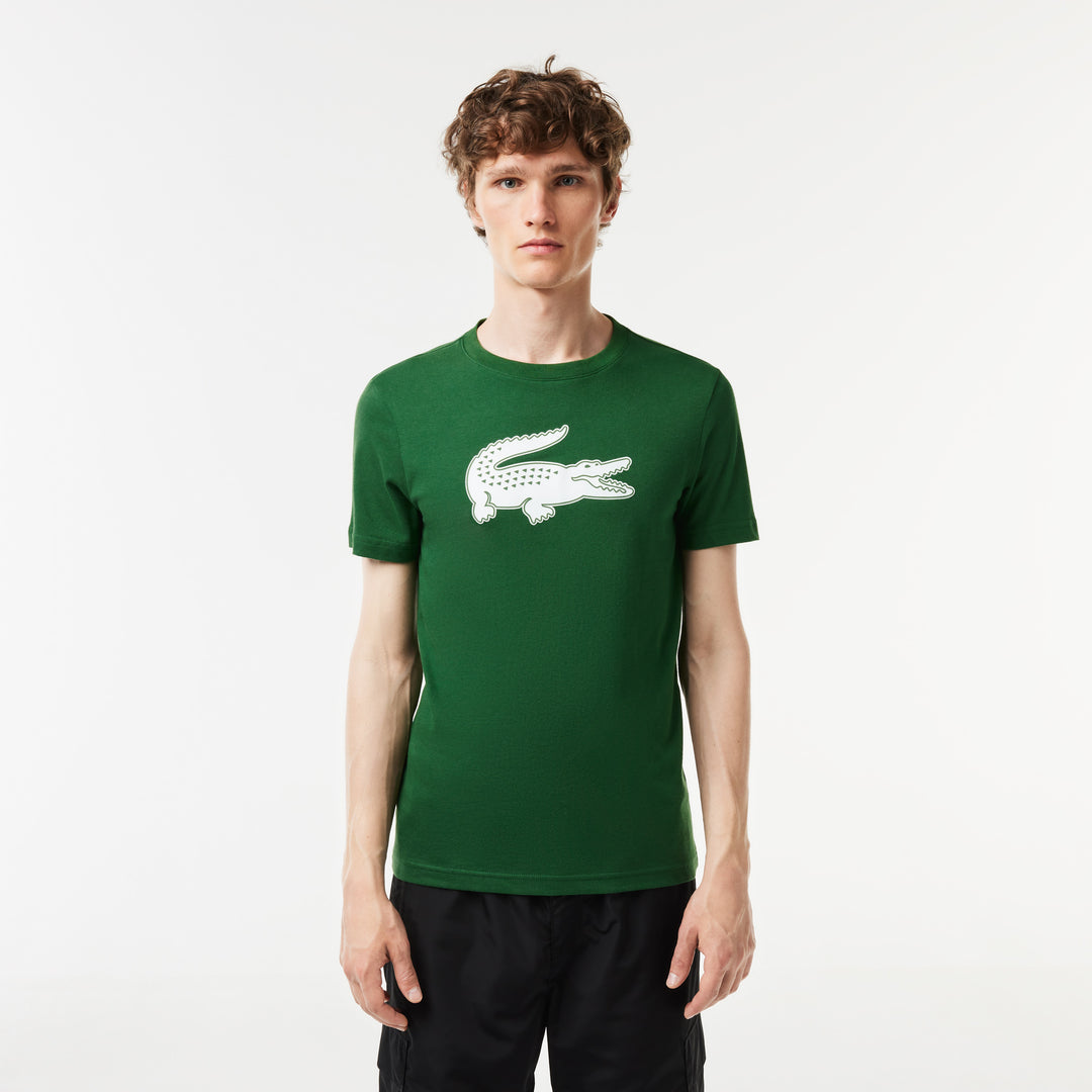 Men's Lacoste SPORT 3D Print Crocodile Breathable Jersey T-shirt - TH2042