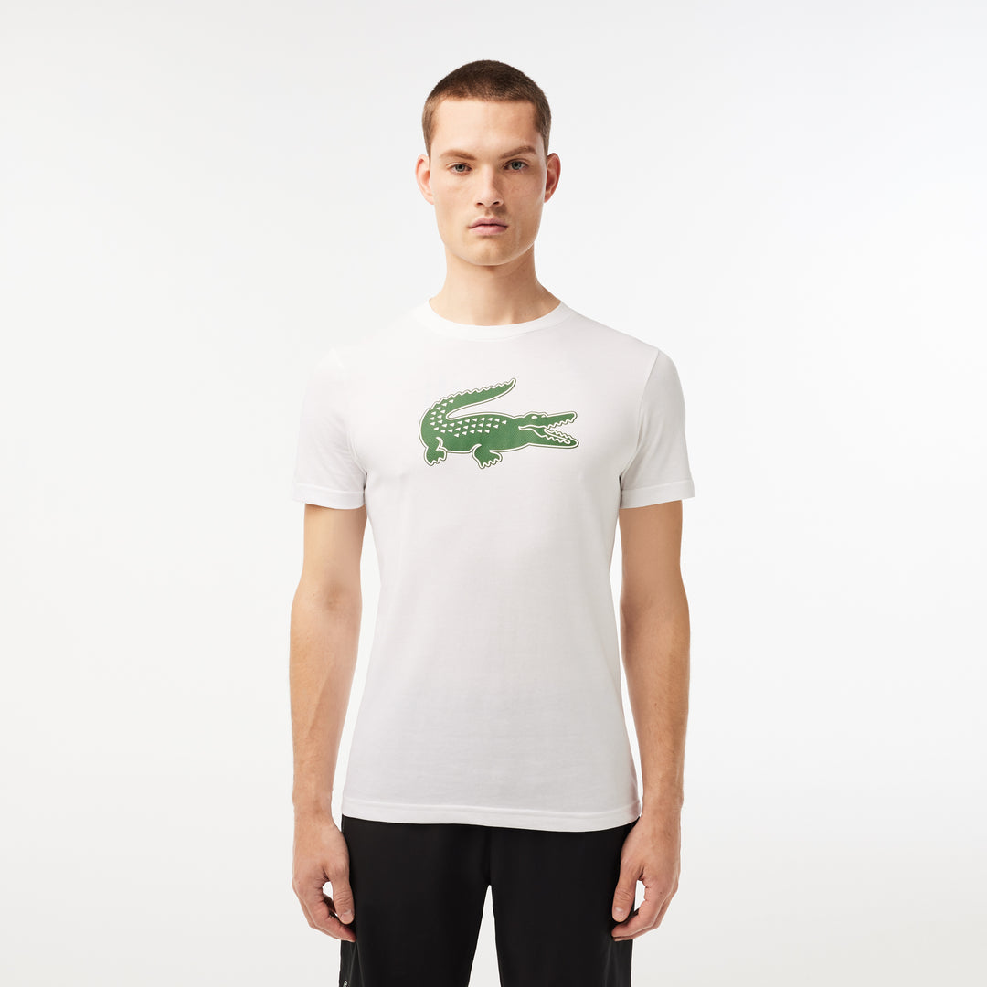 Men's Lacoste SPORT 3D Print Crocodile Breathable Jersey T-shirt - TH2042