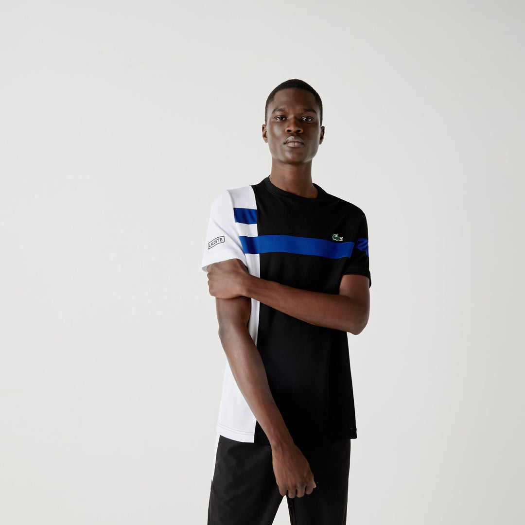 Men's SPORT Colorblock Breathable Piqué Tennis T-shirt