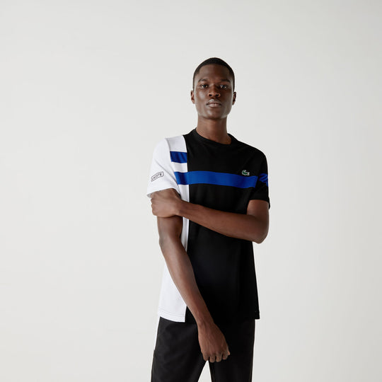 Men's SPORT Colorblock Breathable Piqué Tennis T-shirt