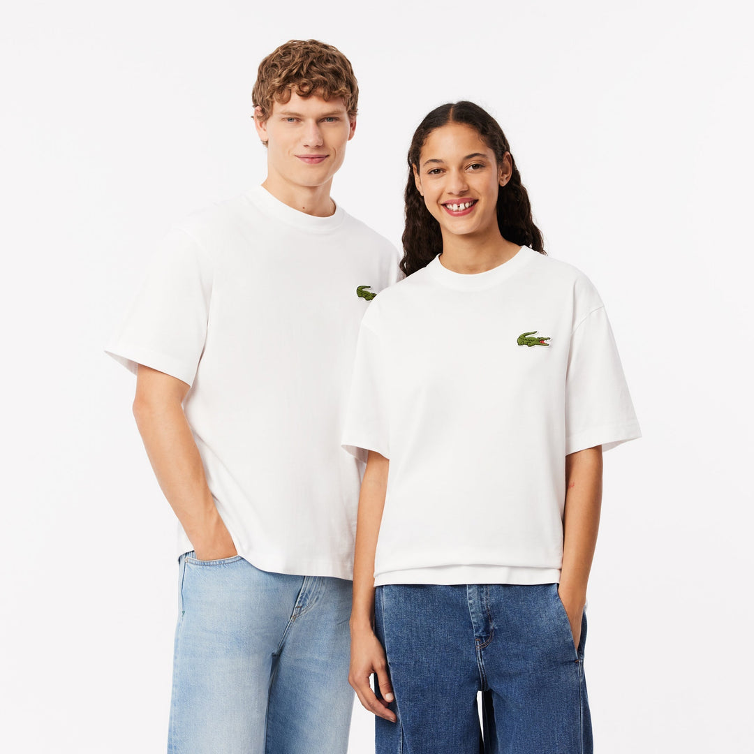 Loose Fit Heavy Cotton Badge T-shirt - TH2745 - MYHOLDAL LEBANON