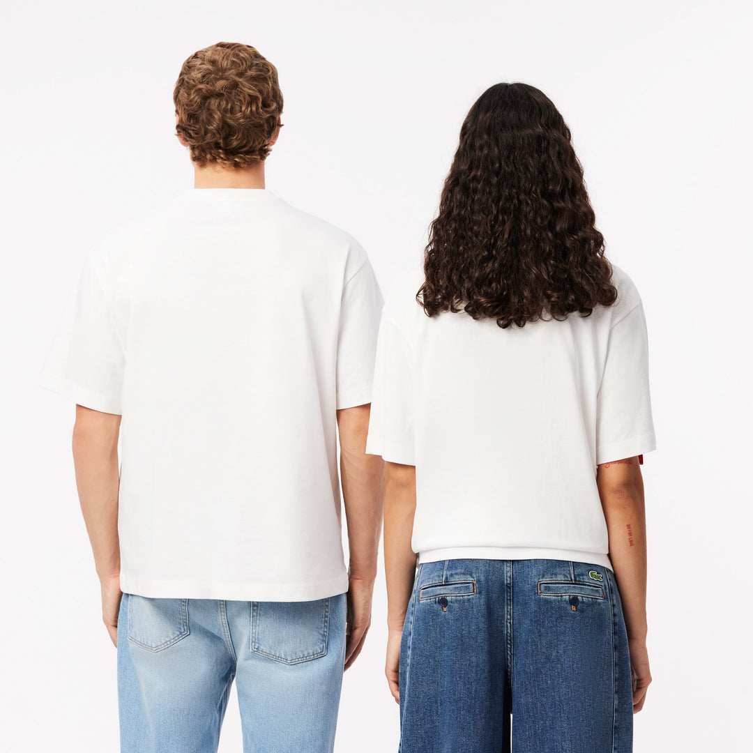 Loose Fit Heavy Cotton Badge T-shirt - TH2745 - MYHOLDAL LEBANON