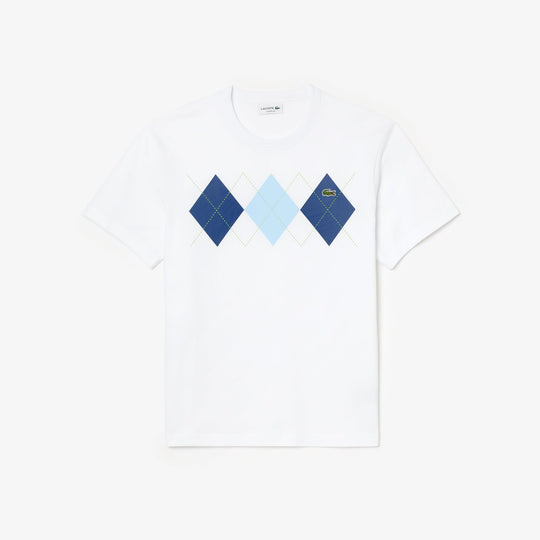 Heavy Cotton Argyle Print T-shirt - TH2810