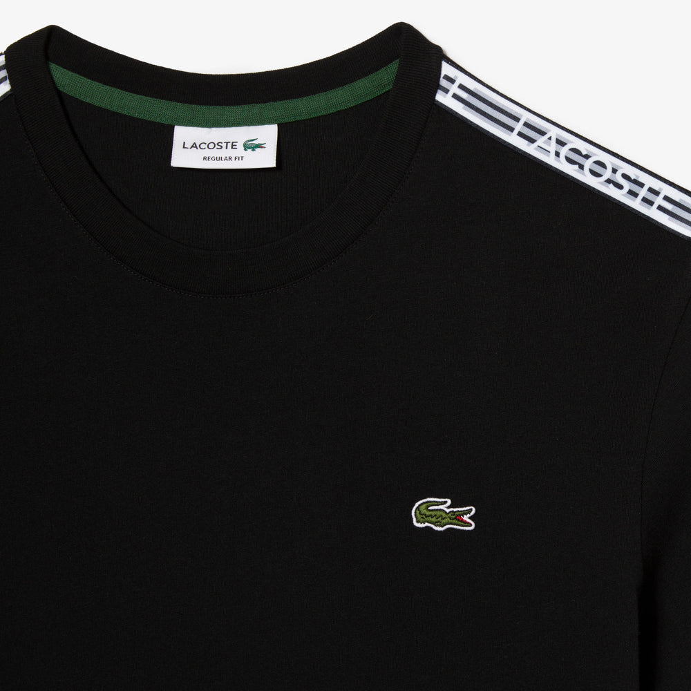Men’s Lacoste Regular Fit Logo Stripe T-shirt - TH5071