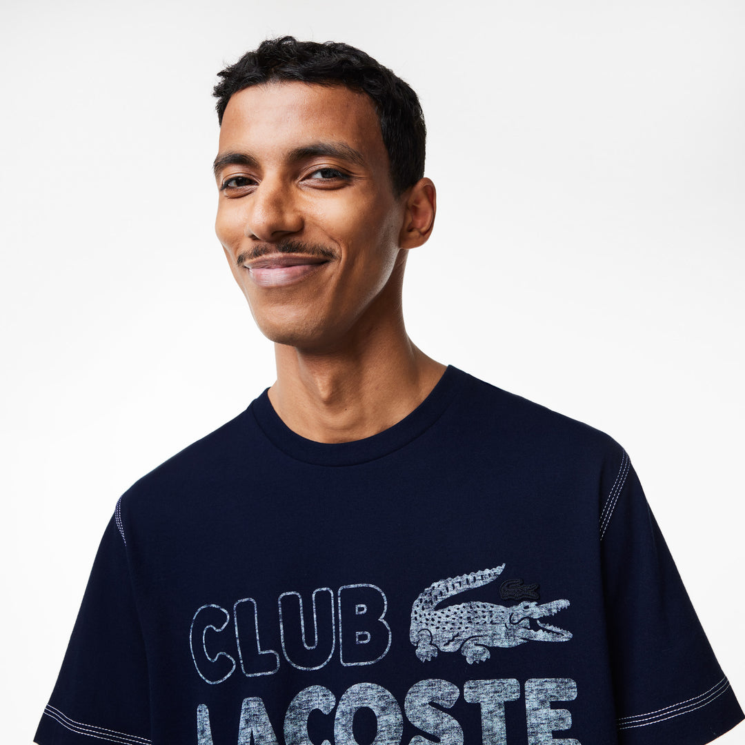 Men’s Lacoste Vintage Print Organic Cotton T-shirt - TH5440