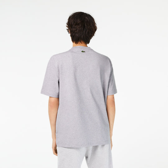 Men’S Lacoste Round Neck Loose Fit Crocodile Print T-Shirt - Th5511