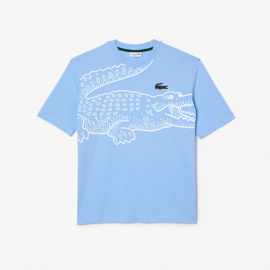 Shop The Latest Collection Of Lacoste Men’S Lacoste Round Neck Loose Fit Crocodile Print T-Shirt - Th5511 In Lebanon
