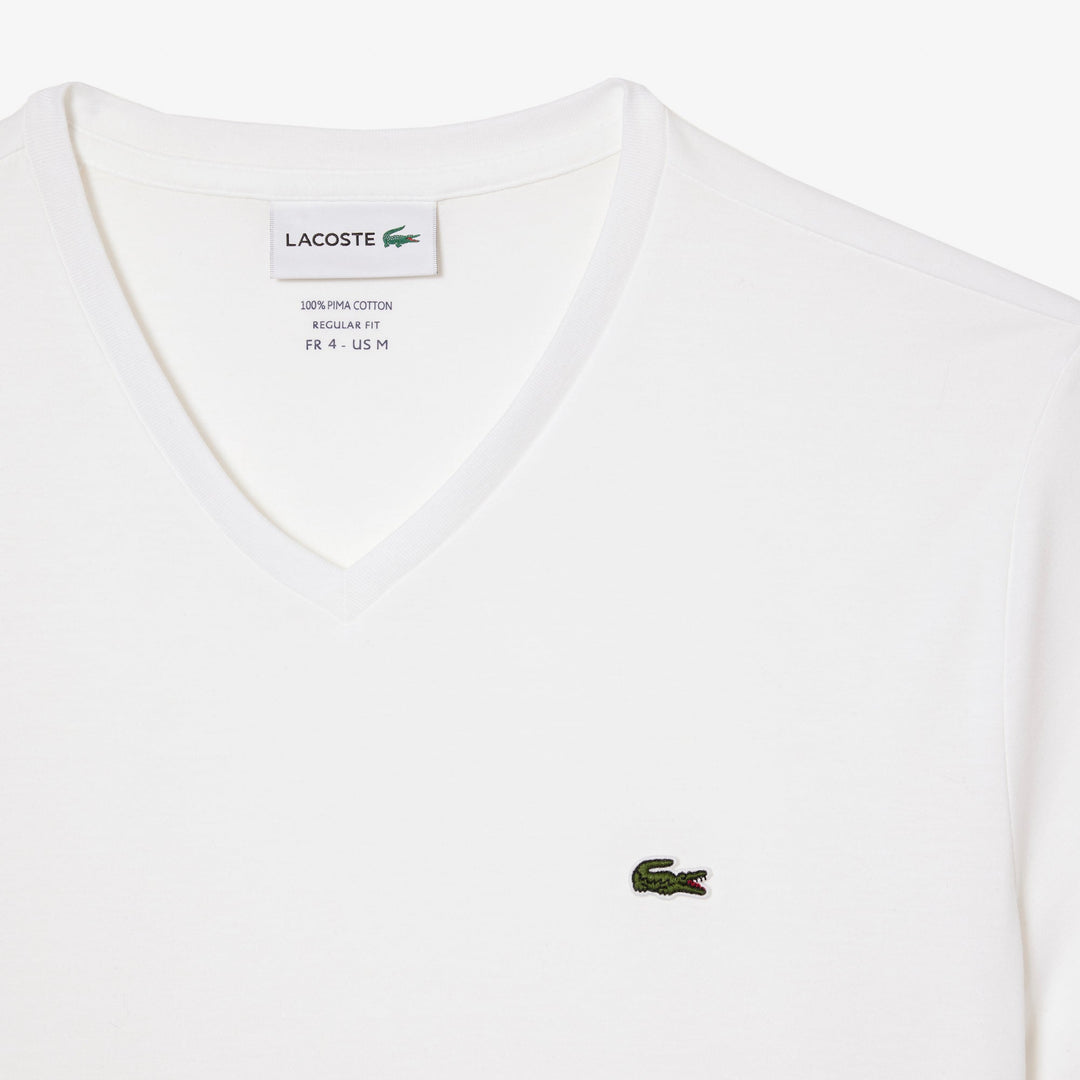 Lightweight Cotton Pima V Neck T-shirt - TH6710