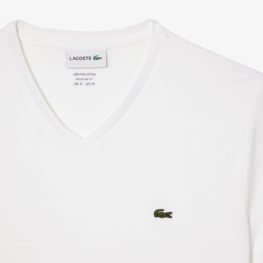 Lightweight Cotton Pima V Neck T-shirt - TH6710