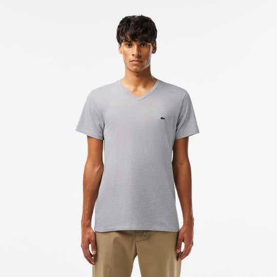 Men's V-neck Pima Cotton Jersey T-shirt - TH6710