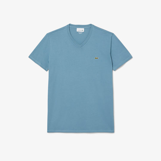 Lightweight Cotton Pima V Neck T-shirt - TH6710