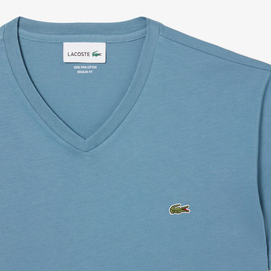 Lightweight Cotton Pima V Neck T-shirt - TH6710