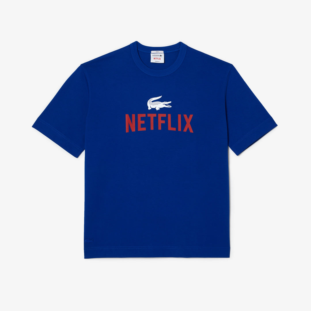 Unisex Lacoste x Netflix Loose Fit Organic Cotton T-shirt
