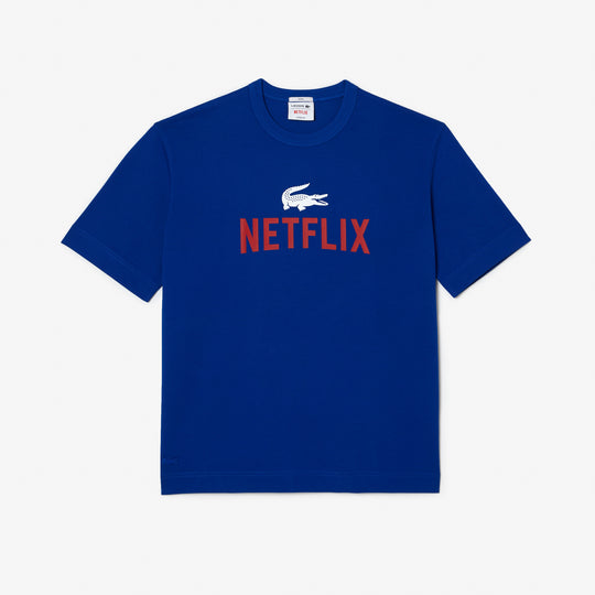Unisex Lacoste x Netflix Loose Fit Organic Cotton T-shirt