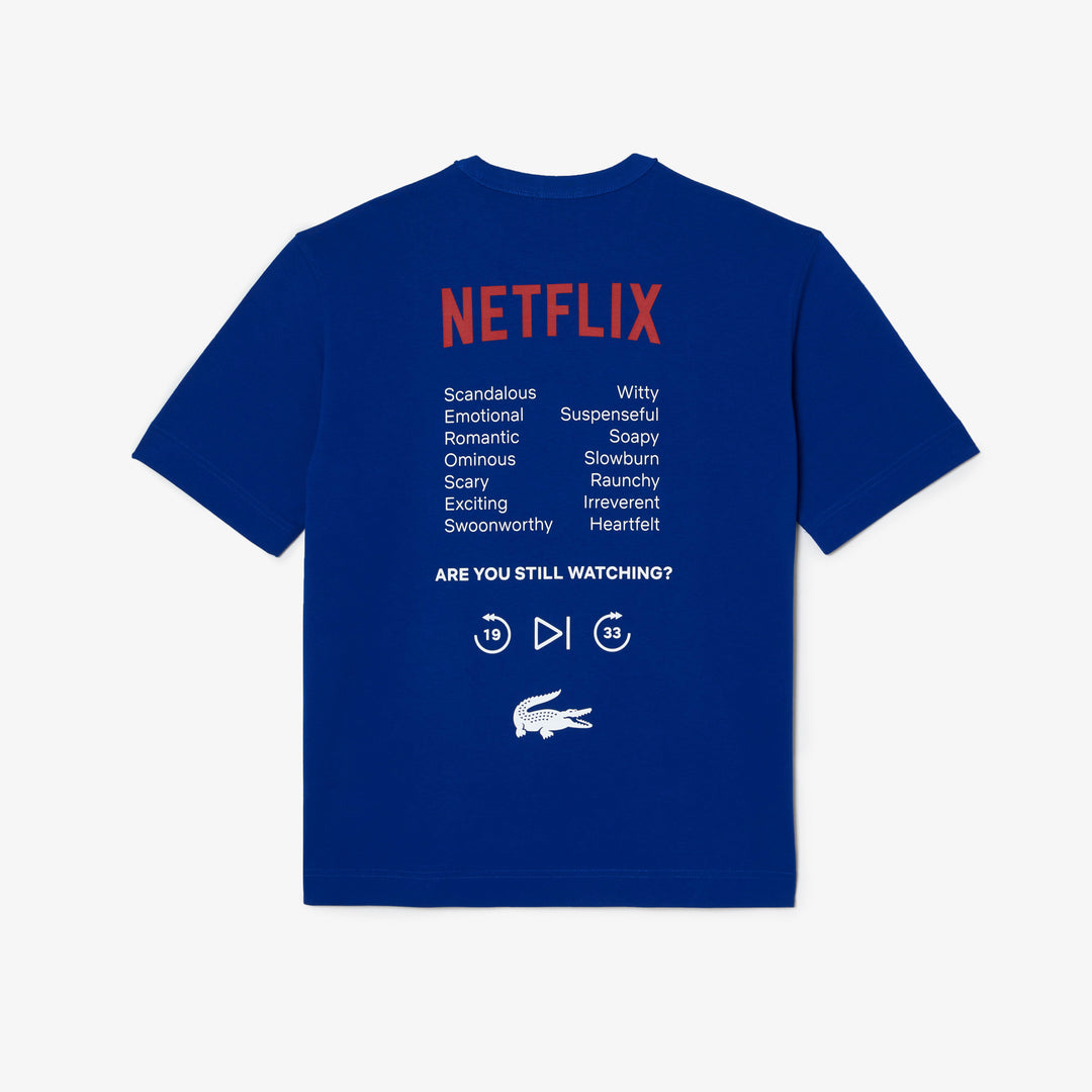 Unisex Lacoste x Netflix Loose Fit Organic Cotton T-shirt