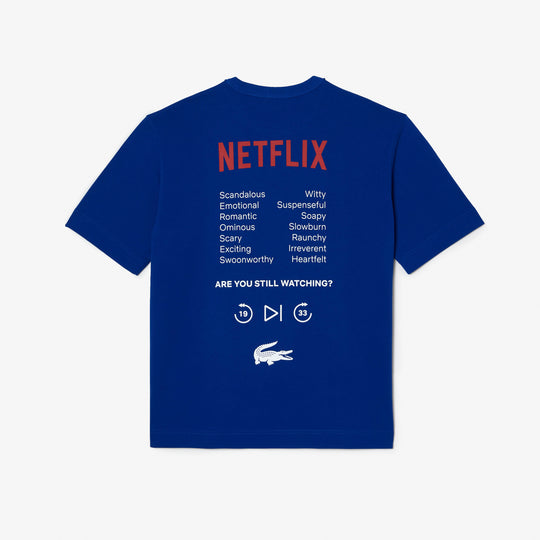 Unisex Lacoste x Netflix Loose Fit Organic Cotton T-shirt