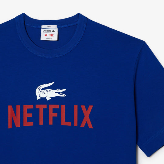 Unisex Lacoste x Netflix Loose Fit Organic Cotton T-shirt