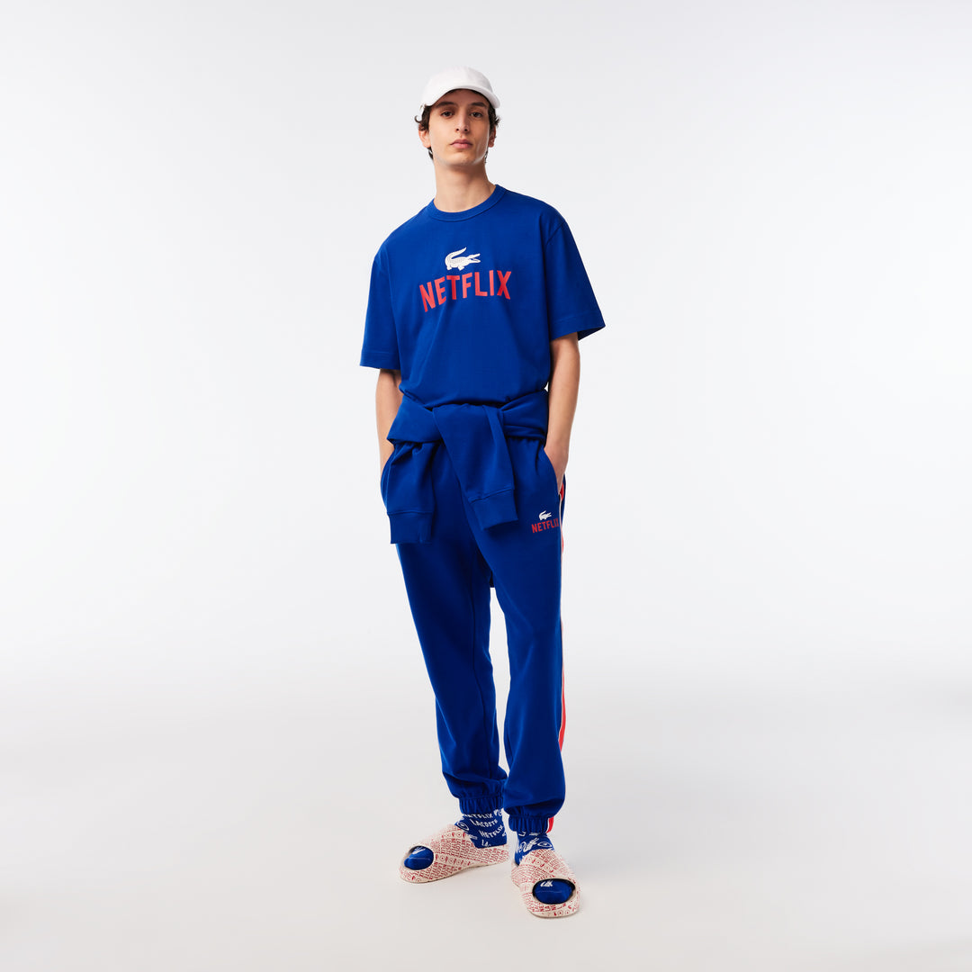 Unisex Lacoste x Netflix Loose Fit Organic Cotton T-shirt