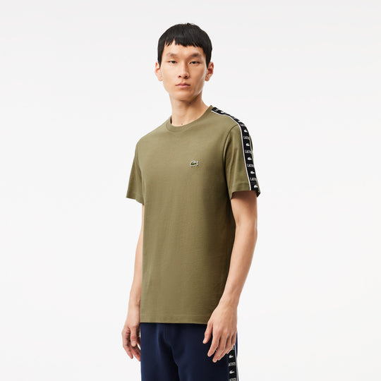 Logo Stripe Cotton T-shirt - TH7404 - MYHOLDAL LEBANON