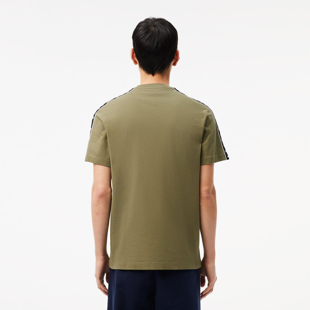 Logo Stripe Cotton T-shirt - TH7404 - MYHOLDAL LEBANON