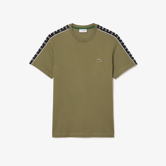Logo Stripe Cotton T-shirt - TH7404 - MYHOLDAL LEBANON
