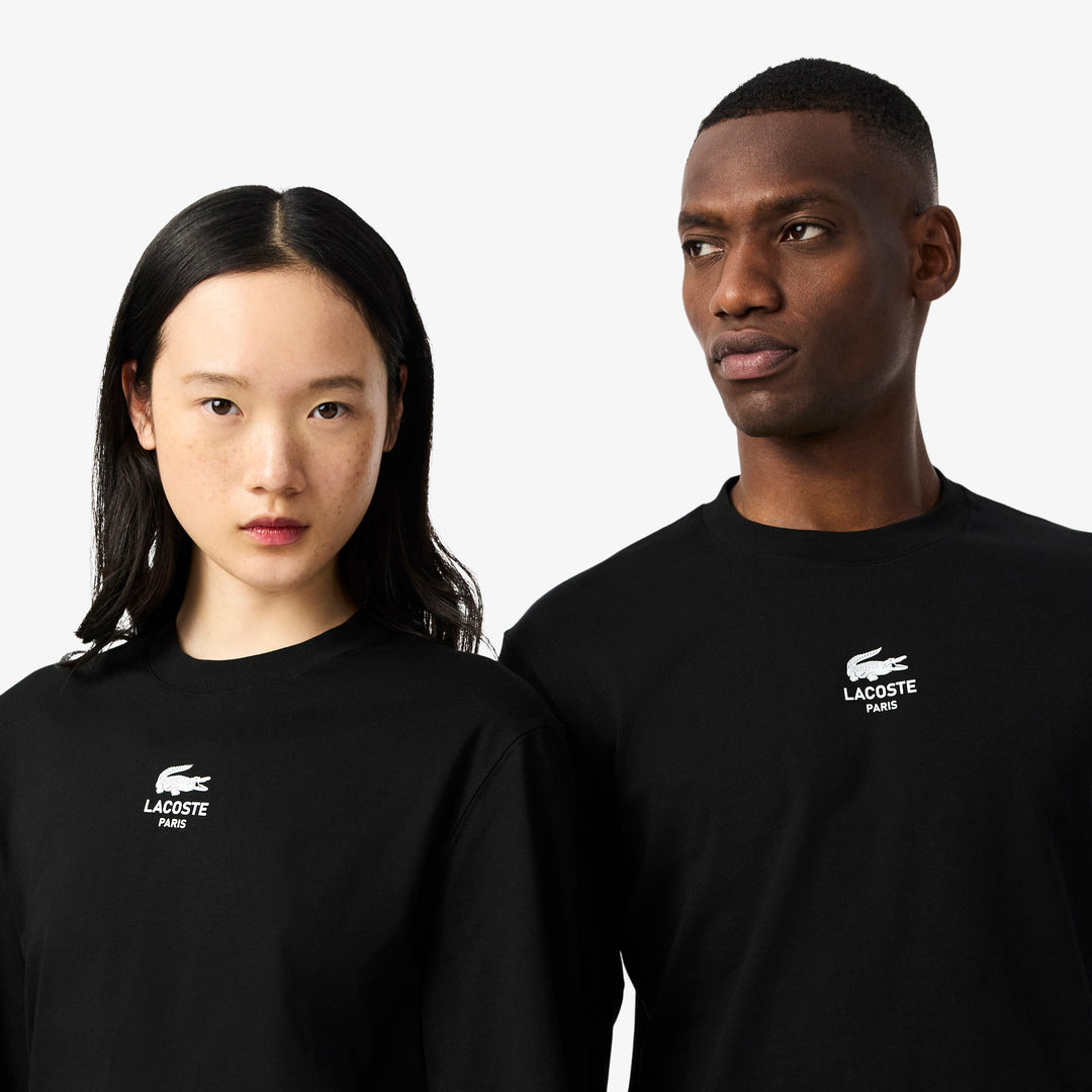 Long Sleeved Lacoste Print T-shirt - TH8135