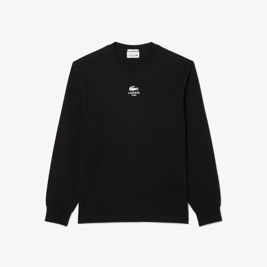 Long Sleeved Lacoste Print T-shirt - TH8135