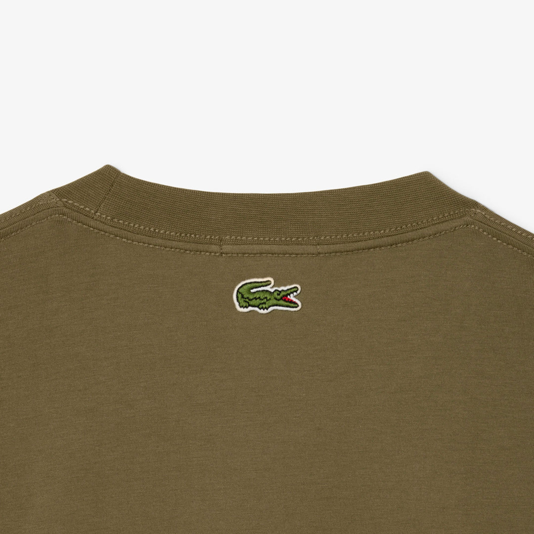 Long Sleeved Lacoste Print T-shirt - TH8135 - MYHOLDAL LEBANON