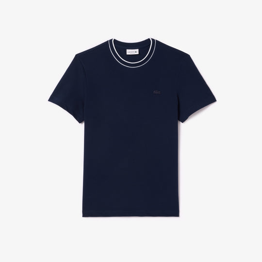 Stretch Piqué Stripe Collar T-shirt - TH8174