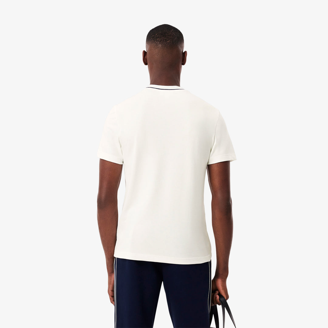 Stretch Pique Stripe Collar T-shirt - TH8174