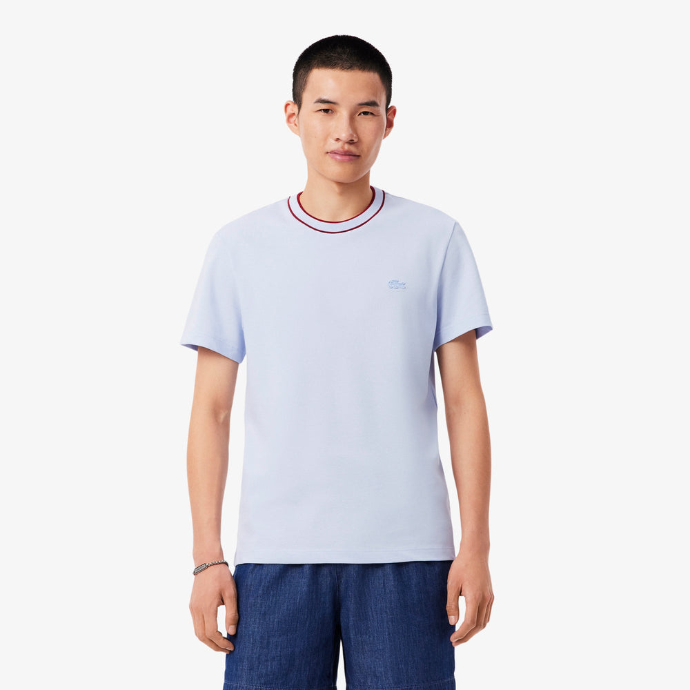 Stretch Piqué Stripe Collar T-shirt - TH8174