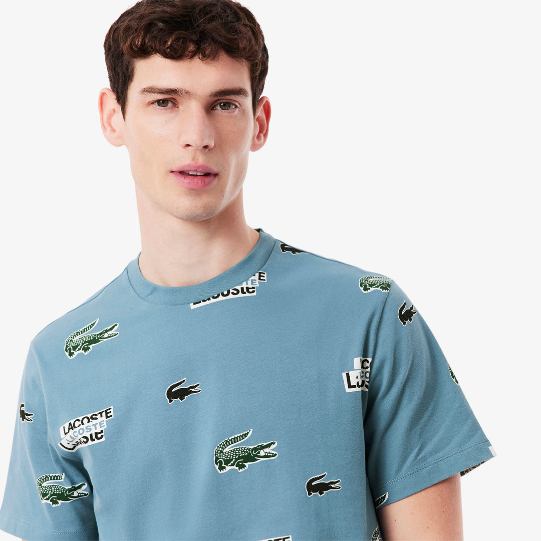 Lacoste Print Cotton Loungewear T-Shirt - TH9477