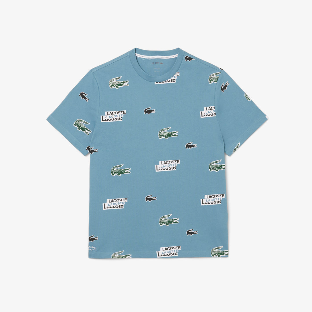 Lacoste Print Cotton Loungewear T-Shirt - TH9477