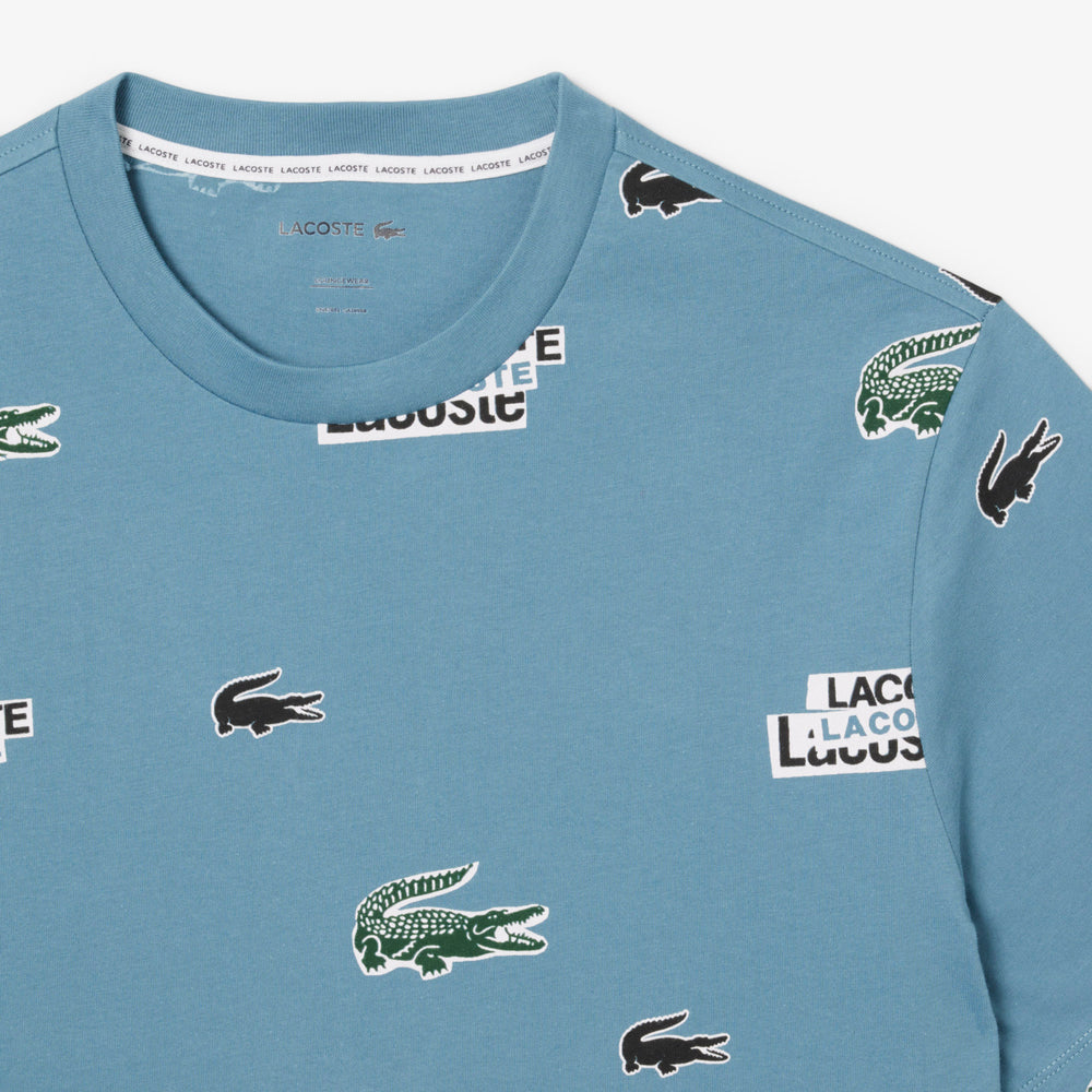 Lacoste Print Cotton Loungewear T-Shirt - TH9477