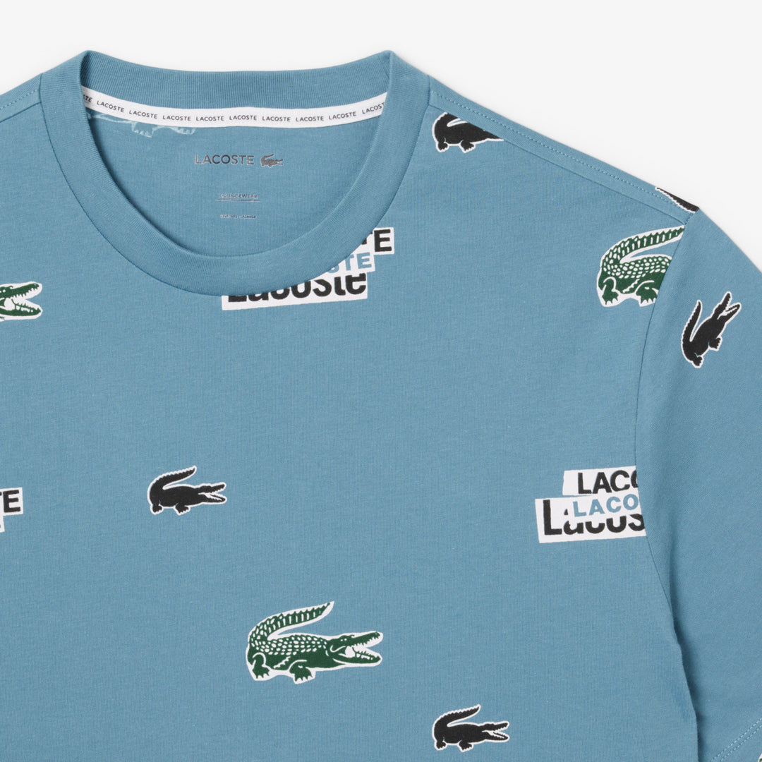 Lacoste Print Cotton Loungewear T-Shirt - TH9477