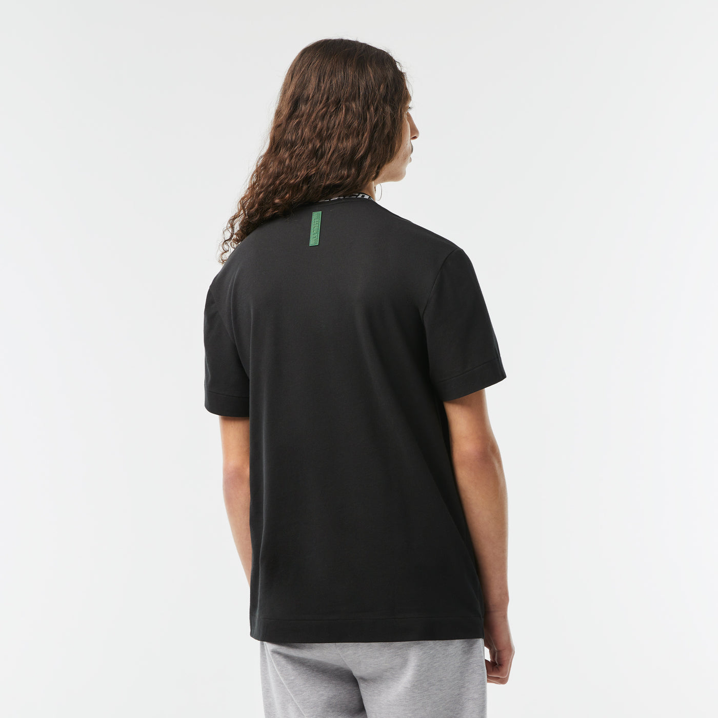 Men's Lacoste Regular Fit Branded Collar T-Shirt - Th9687