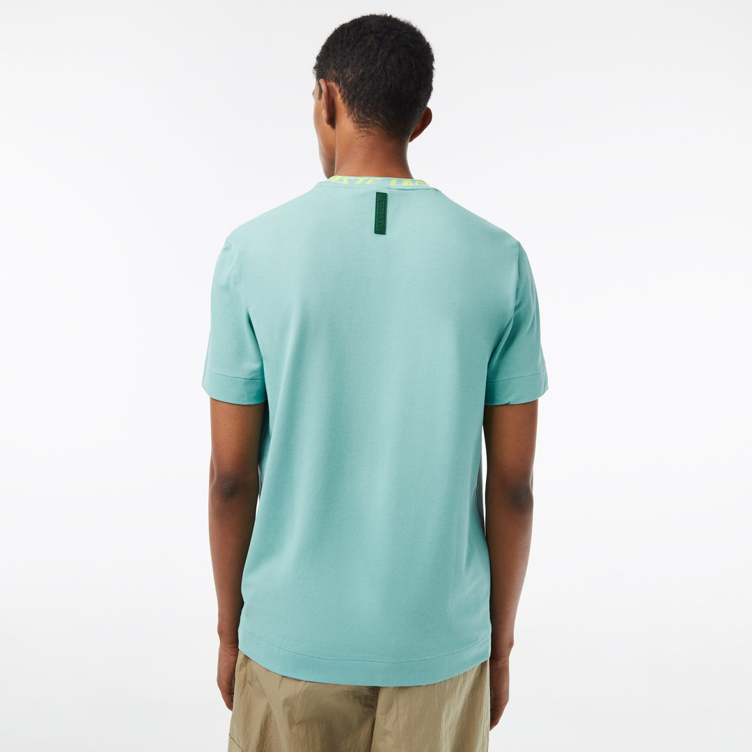 Men's Lacoste Regular Fit Branded Collar T-shirt - TH9687