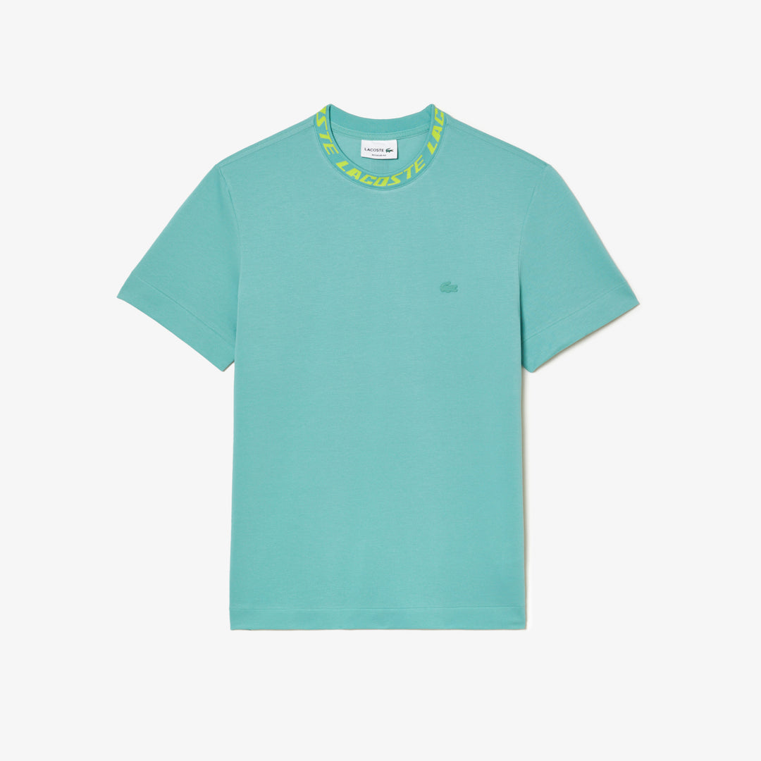 Men's Lacoste Regular Fit Branded Collar T-shirt - TH9687