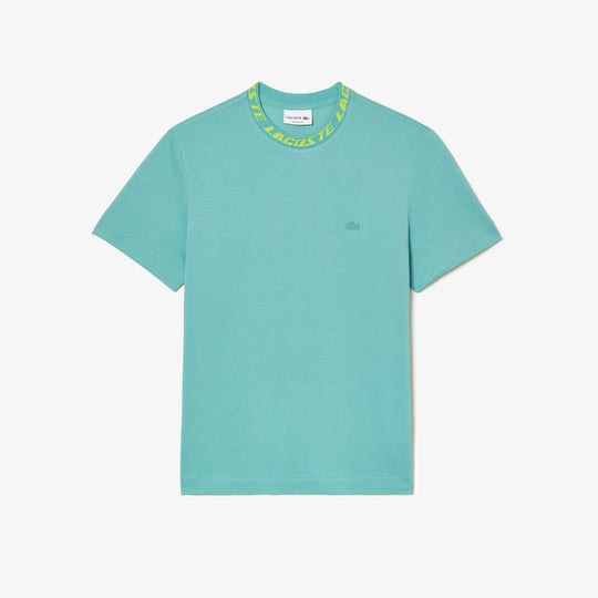 Men's Lacoste Regular Fit Branded Collar T-shirt - TH9687