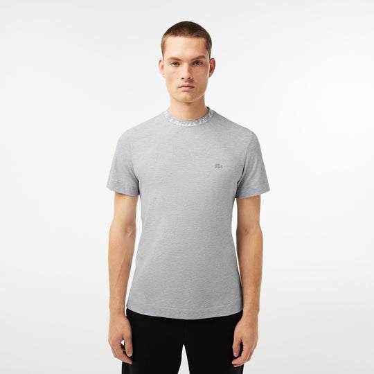Men's Lacoste Regular Fit Branded Collar T-shirt - TH9687