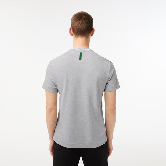 Men's Lacoste Regular Fit Branded Collar T-shirt - TH9687
