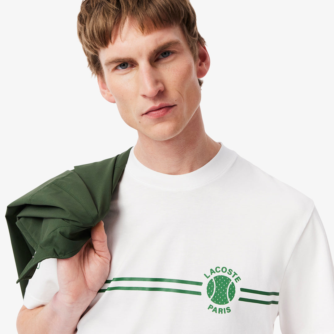 Printed Embroidered Cotton Jersey T-shirt - TH9694