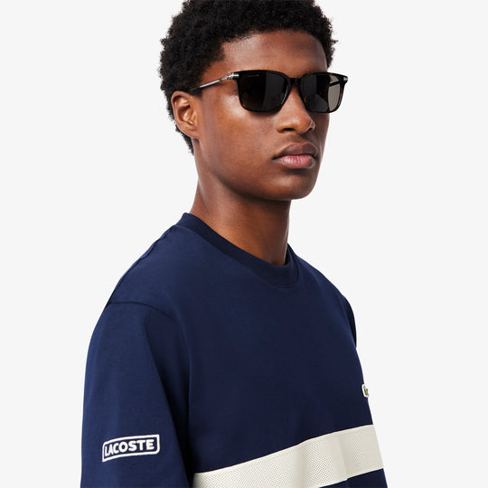 Heavy Jersey Mesh Band T-shirt - TH9769