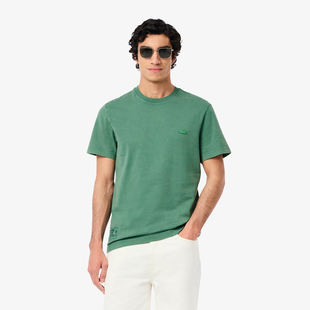 Washed Effect Heavy Jersey T-shirt - TH9894