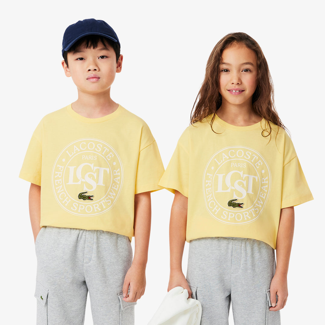 Contrast Badge Cotton T-shirt - TJ2463