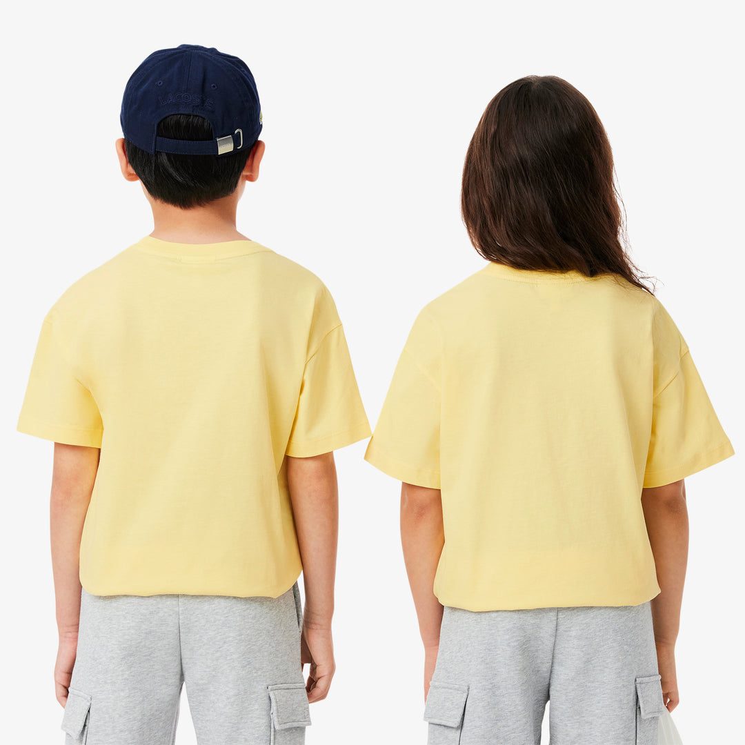 Contrast Badge Cotton T-shirt - TJ2463