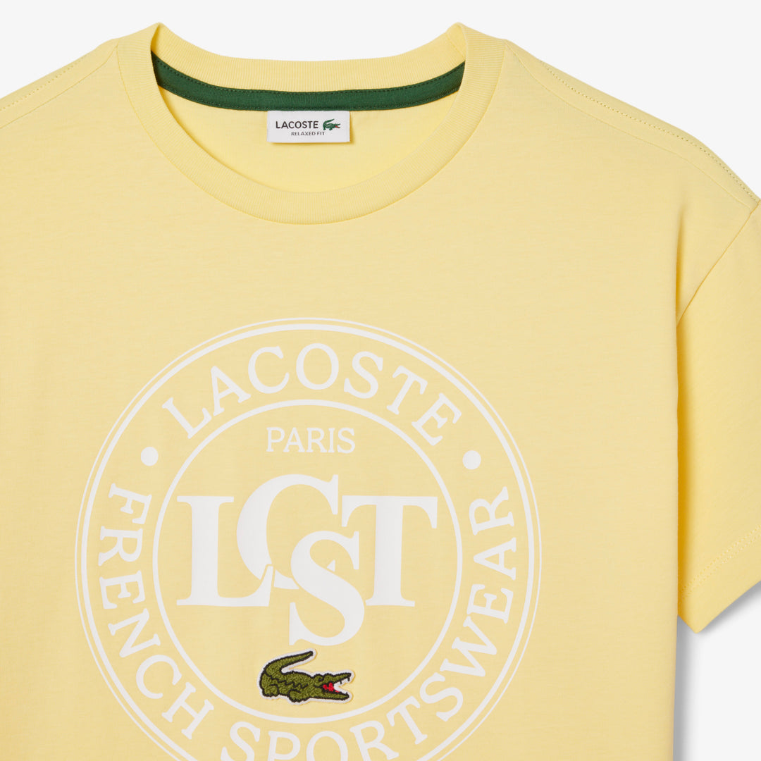 Contrast Badge Cotton T-shirt - TJ2463