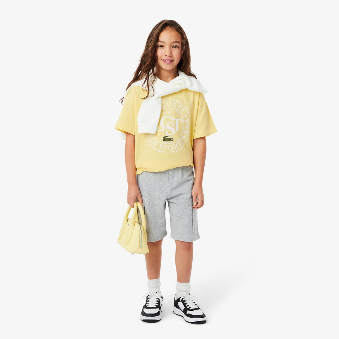 Contrast Badge Cotton T-shirt - TJ2463