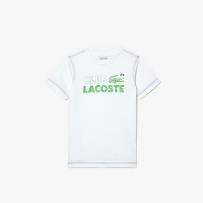 Shop The Latest Collection Of Lacoste Kids’ Branded Print Organic Cotton T-Shirt - Tj5484 In Lebanon