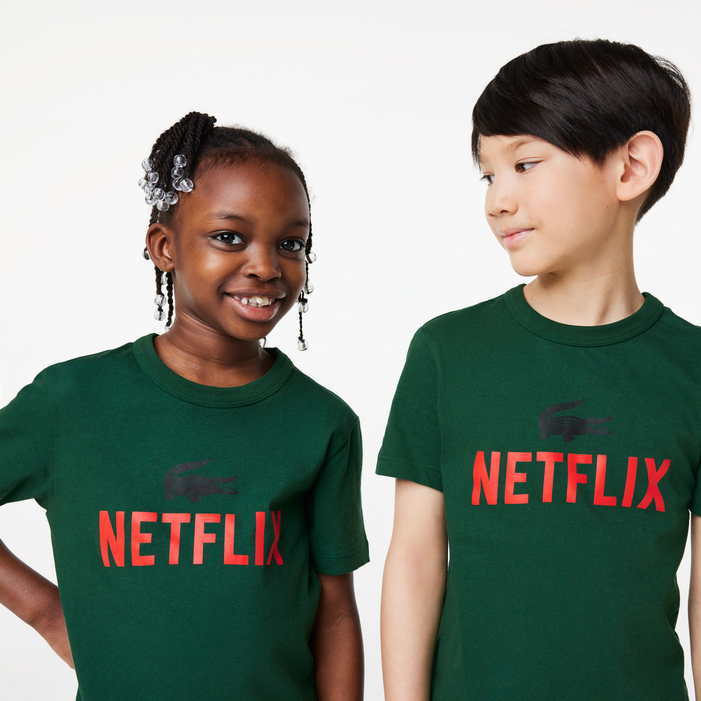 Kids’ Lacoste X Netflix Organic Cotton Print T-Shirt - Tj5543